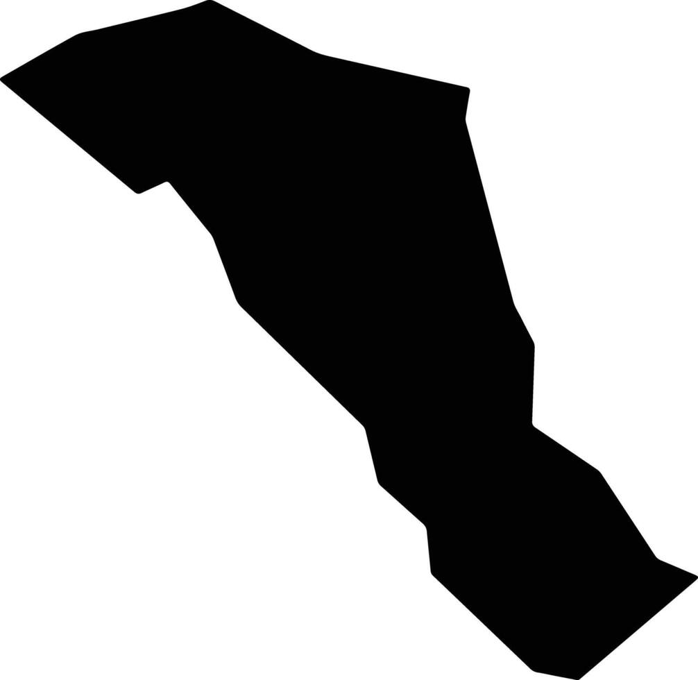 Kijo Japan silhouette map vector