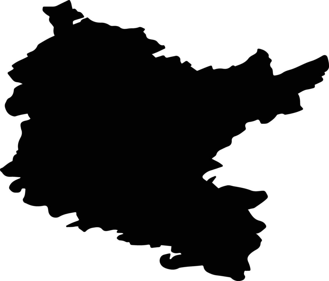 Kiischpelt Luxembourg silhouette map vector