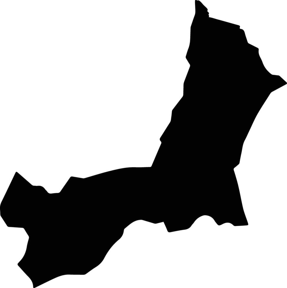 Kilak Uganda silhouette map vector