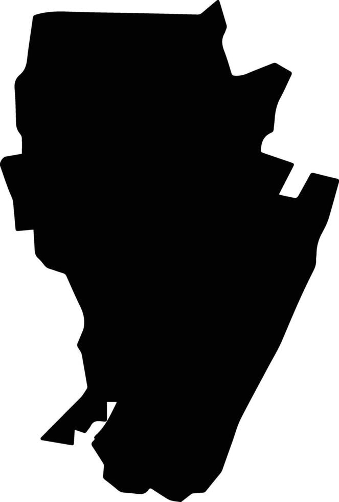Kilifi South Kenya silhouette map vector