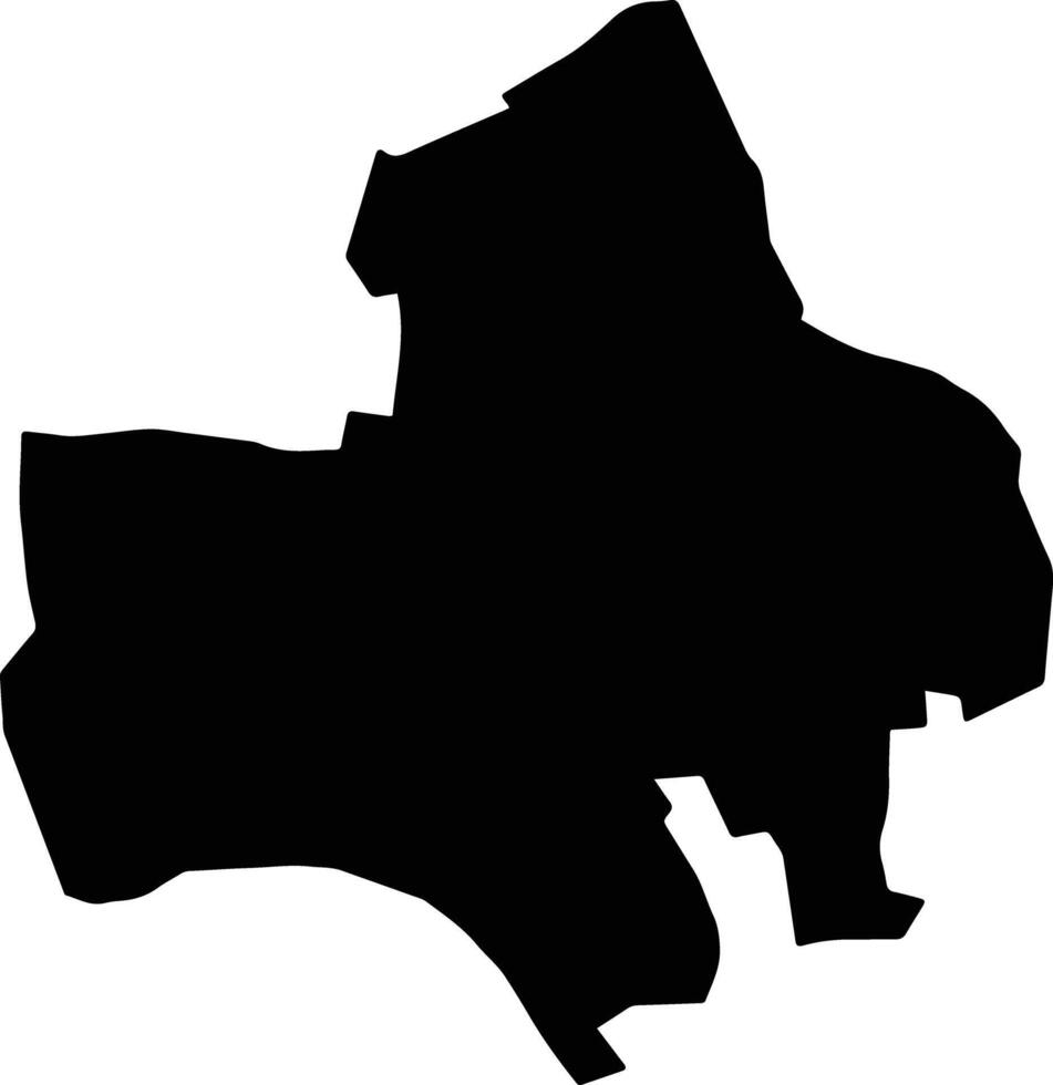 Kim Dong Vietnam silhouette map vector