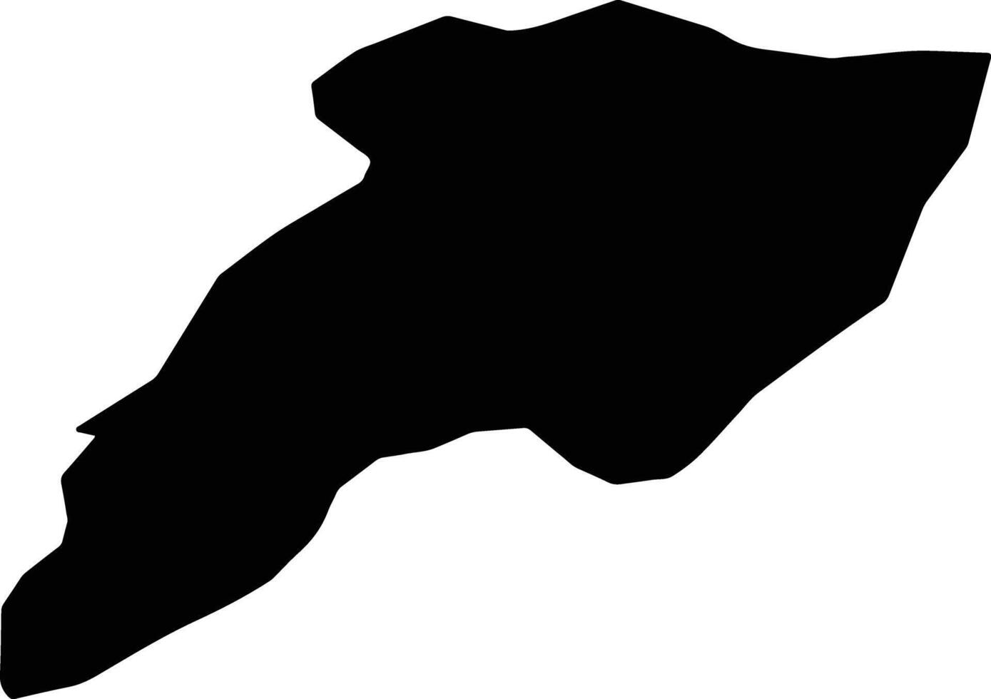 Kim Hyong Gwon North Korea silhouette map vector