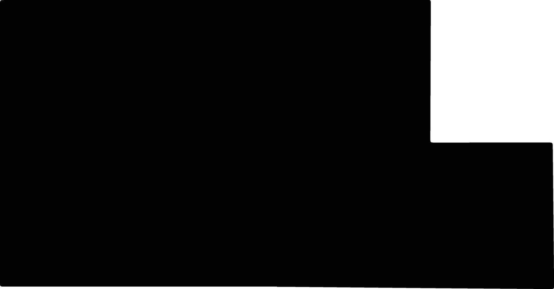 Kimble United States silhouette map vector