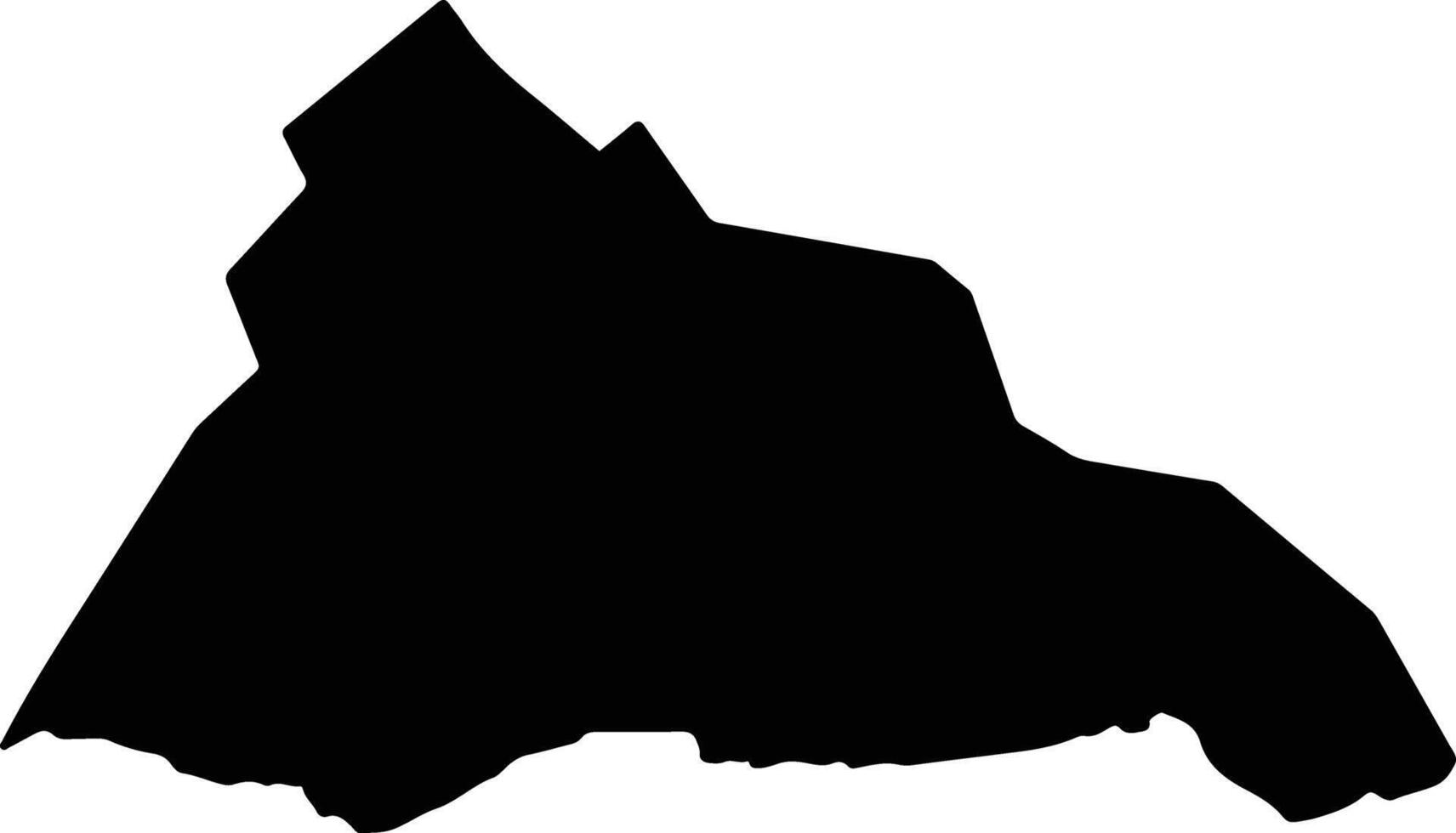 Kimhwa North Korea silhouette map vector