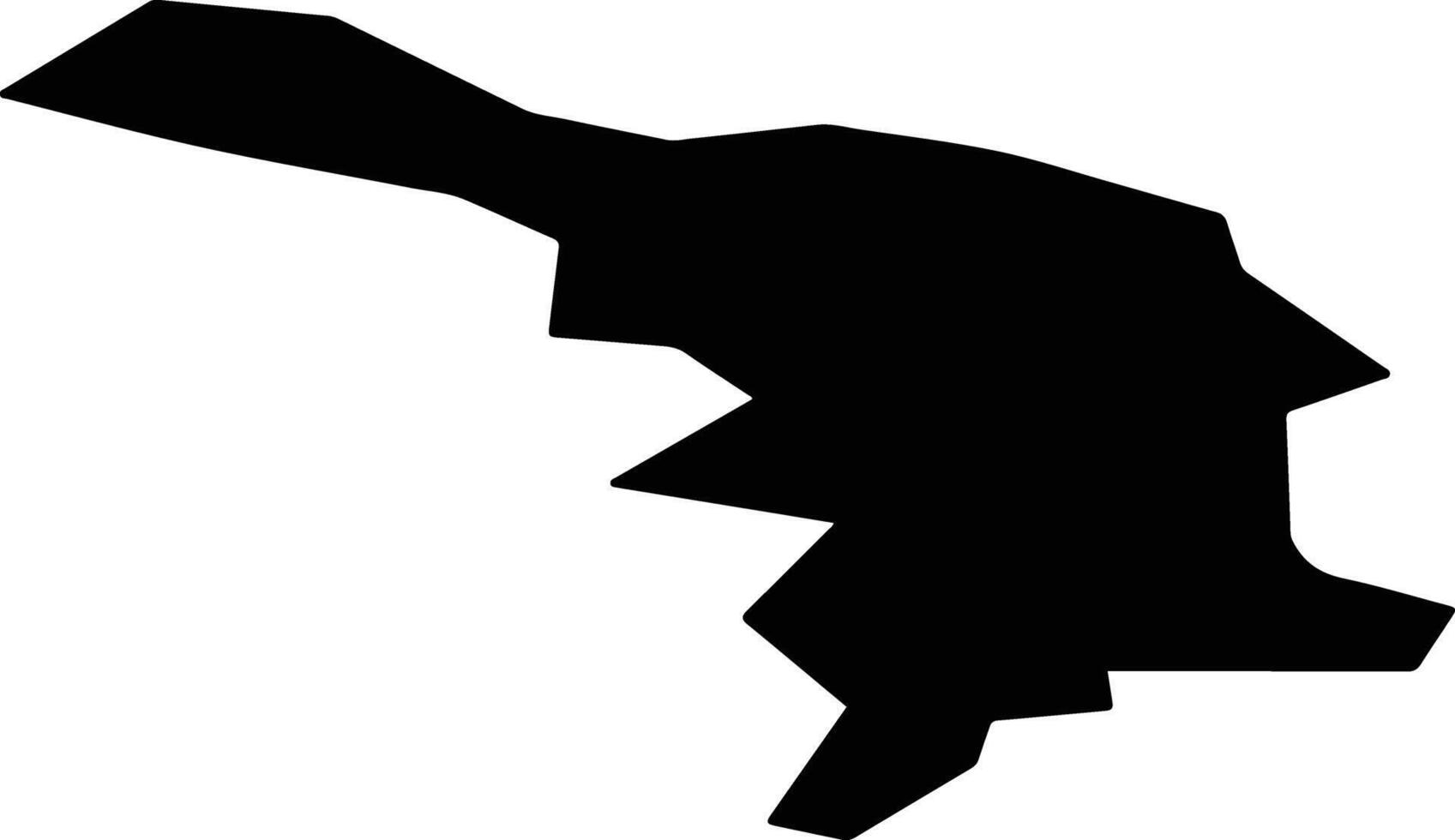 Kimry Russia silhouette map vector