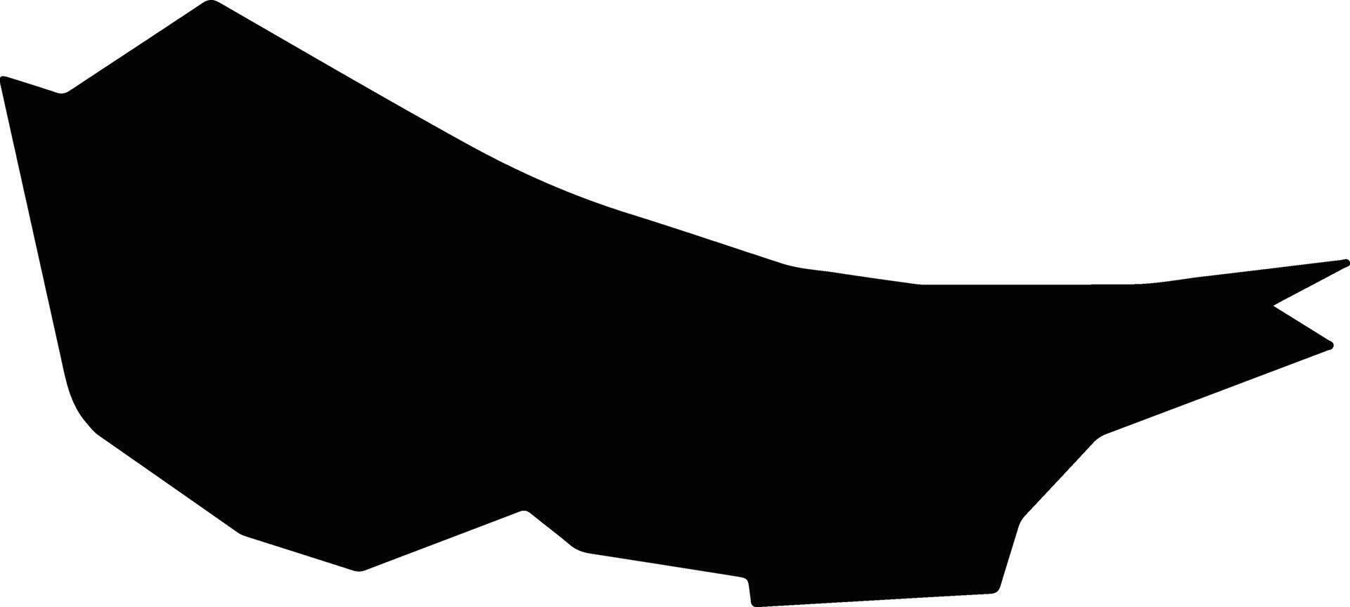 Kineshma Russia silhouette map vector