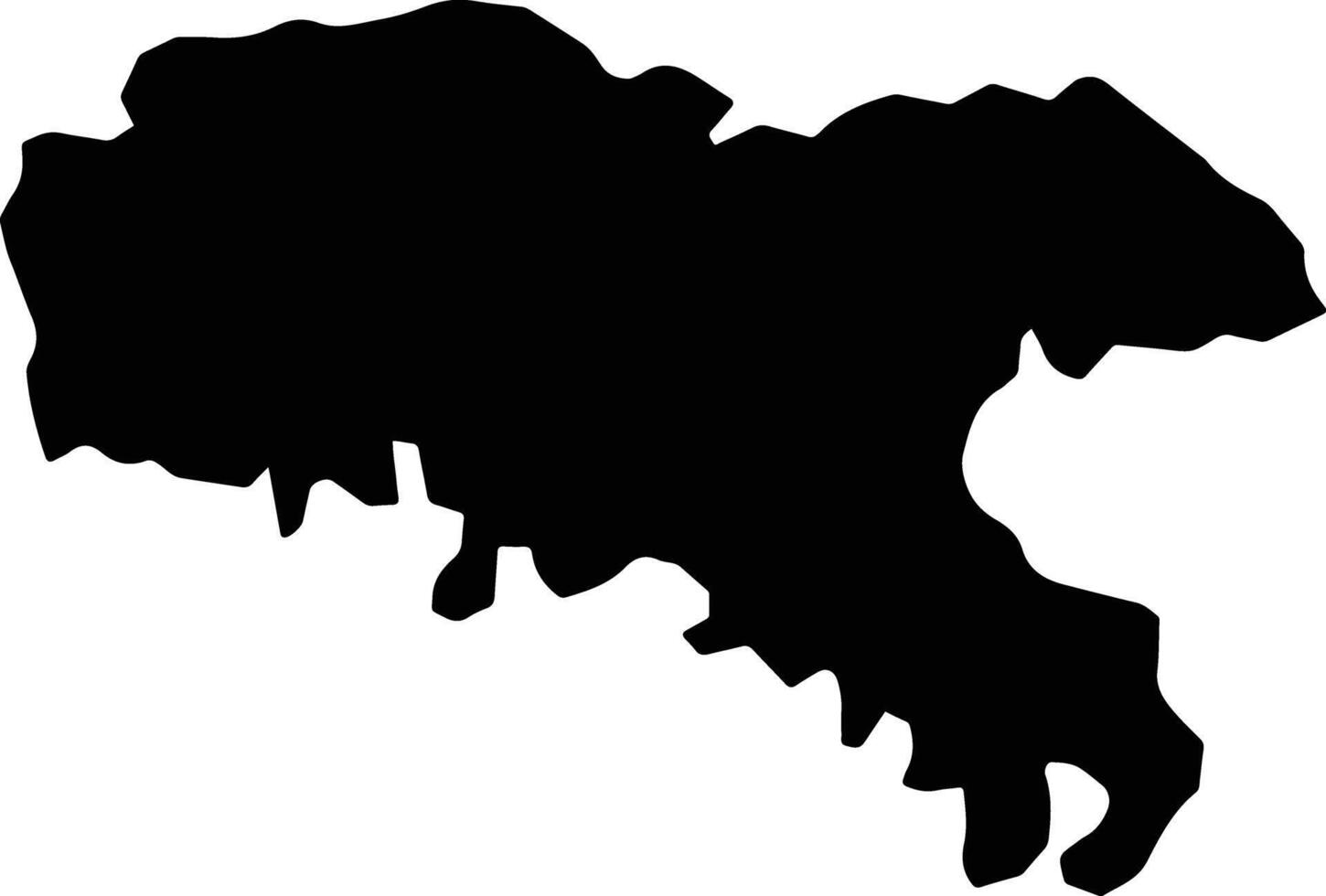 Kinh Mon Vietnam silhouette map vector