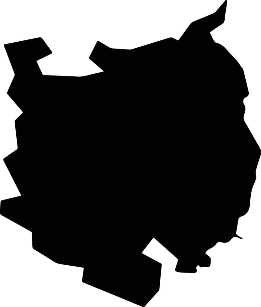 Kinneret Israel silhouette map vector