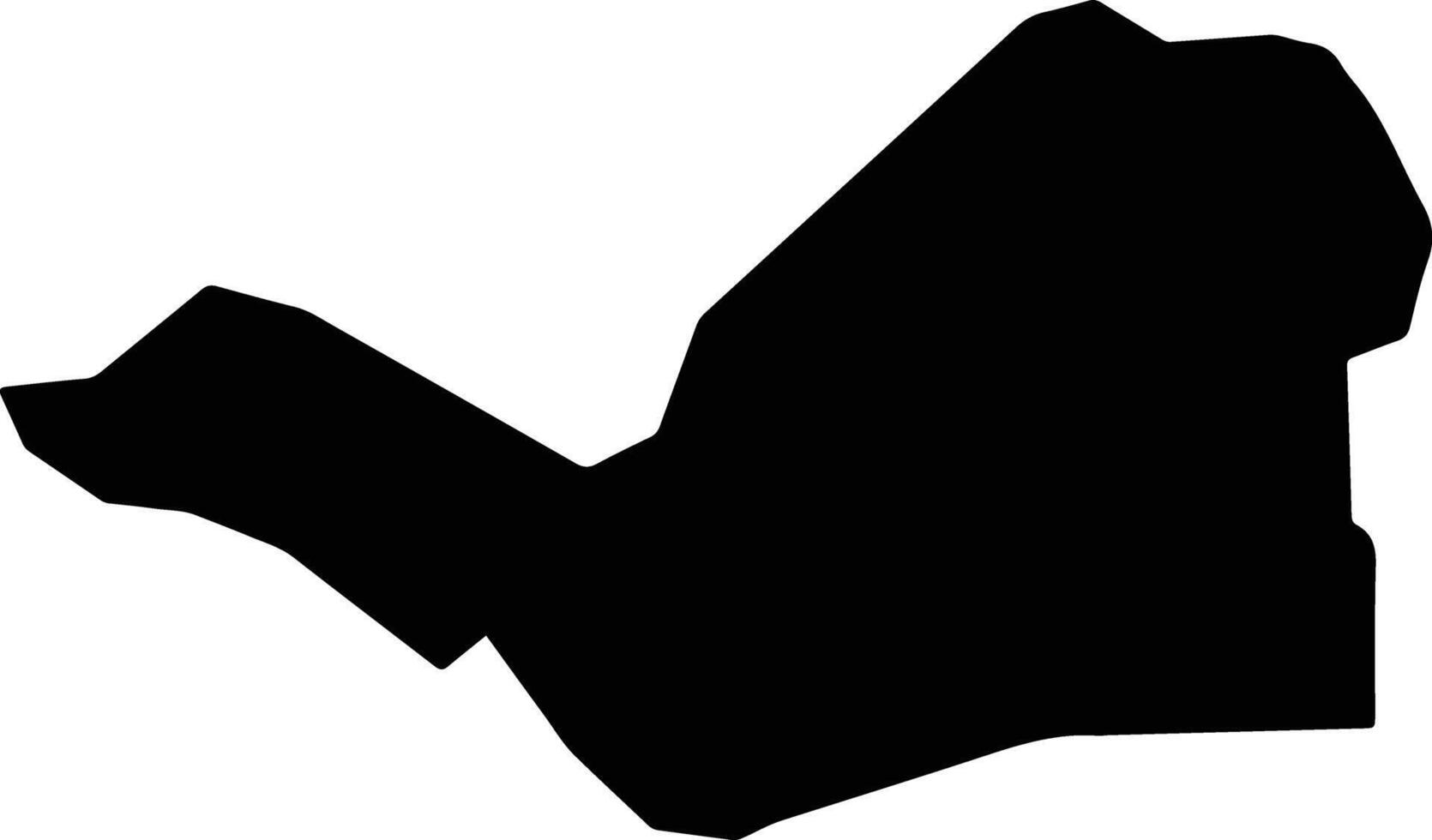 Kioga Uganda silhouette map vector