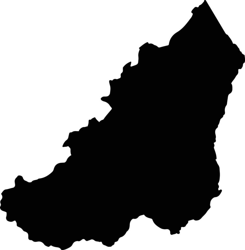Kirehe Rwanda silhouette map vector