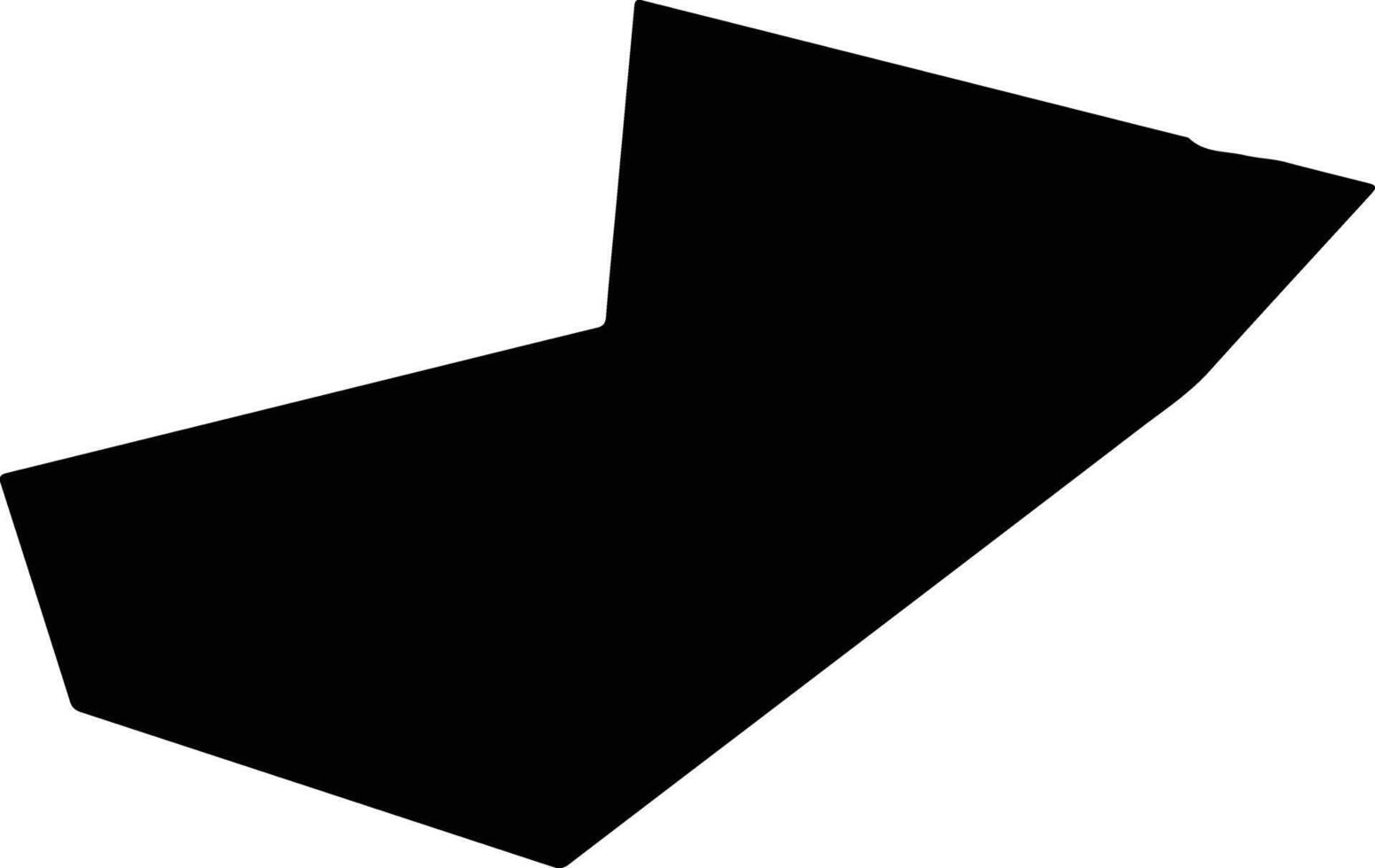 Kirovske Ukraine silhouette map vector