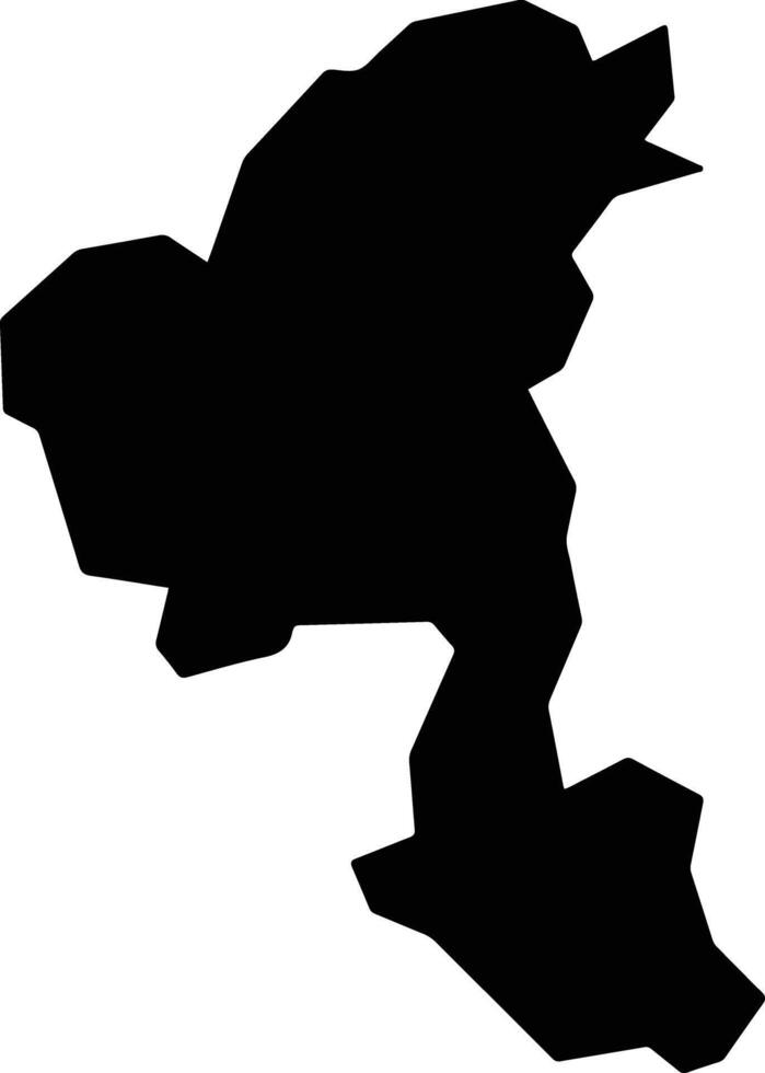 Kiru Nigeria silhouette map vector