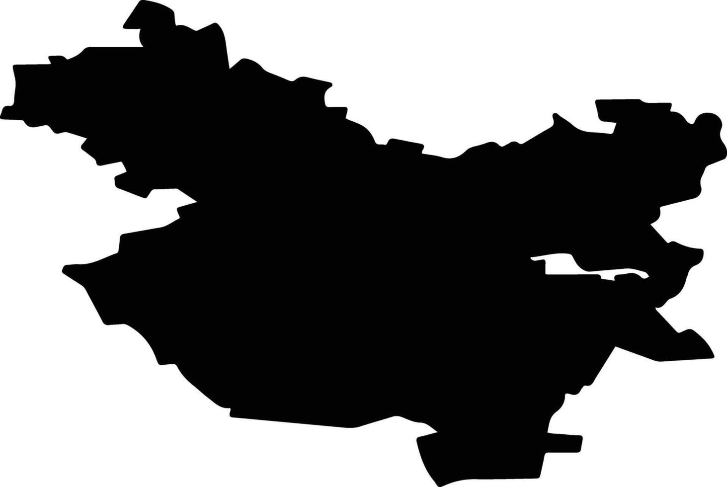 Kirsanovsky District Russia silhouette map vector