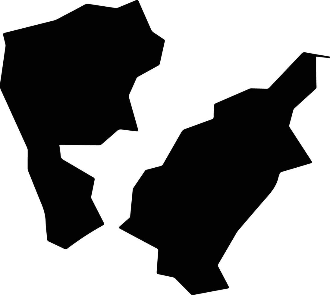 Kiryu City Japan silhouette map vector
