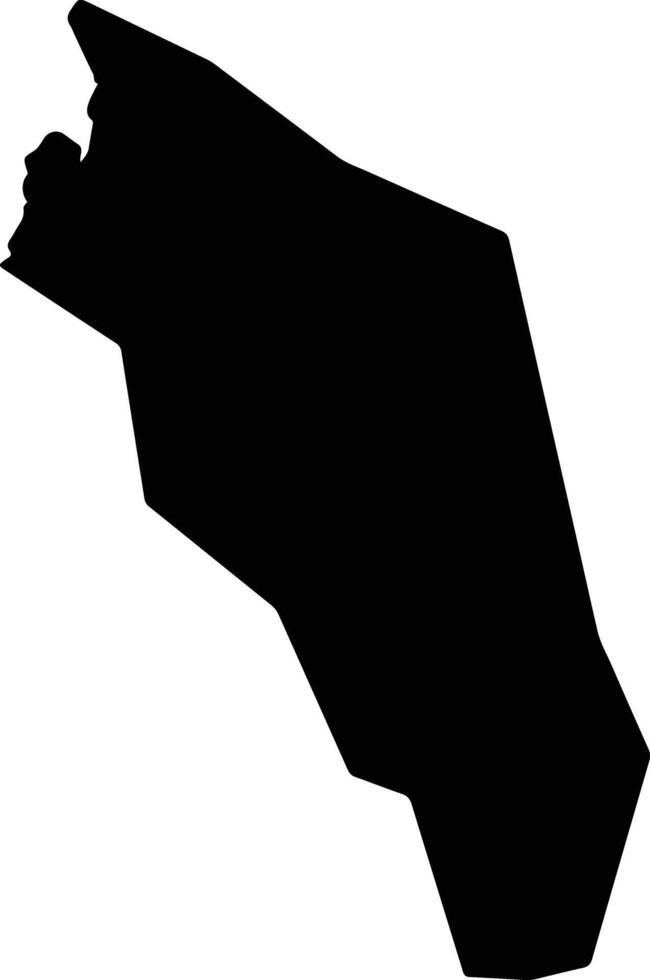 Kishiwada Japan silhouette map vector