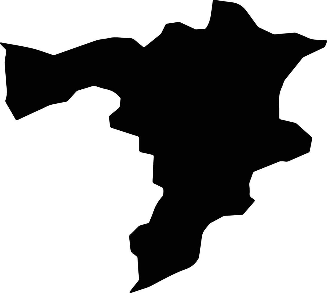 Kishindih Afghanistan silhouette map vector