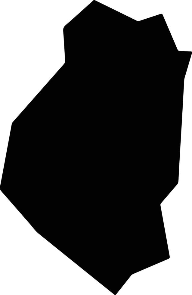 Kiso Japan silhouette map vector