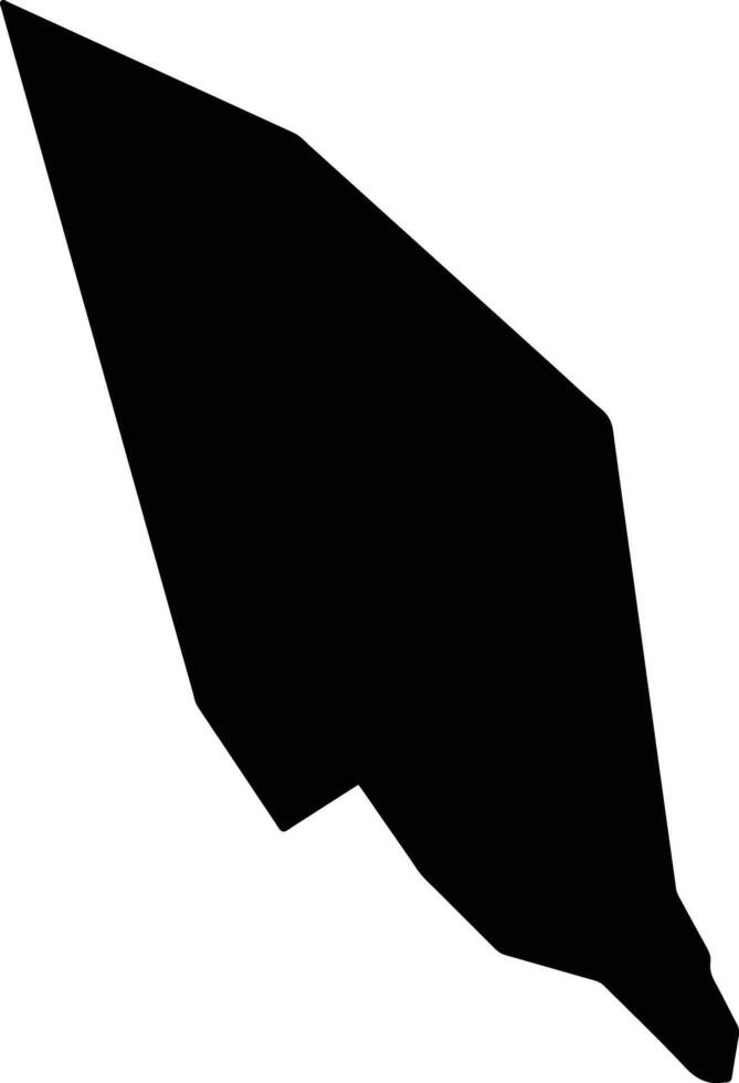Kisosaki Japan silhouette map vector