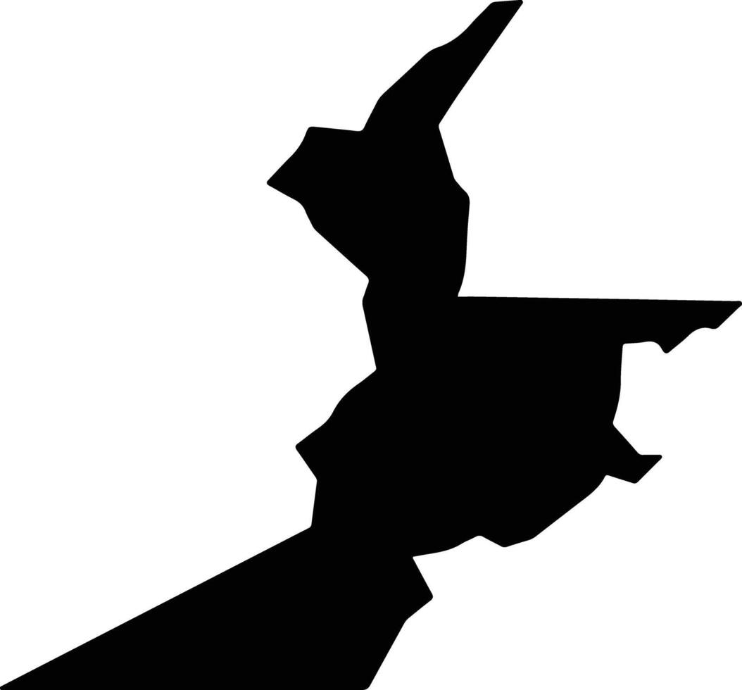 Kisumu East Kenya silhouette map vector