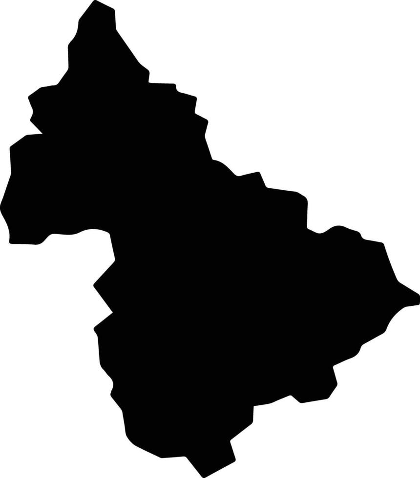 Kitaakita Japan silhouette map vector
