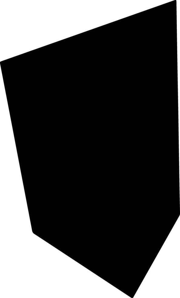 Kitagata Japan silhouette map vector