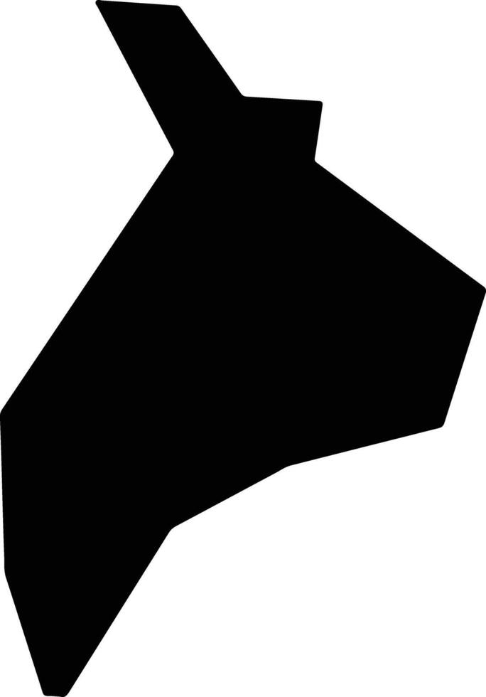 Kiti Cyprus silhouette map vector