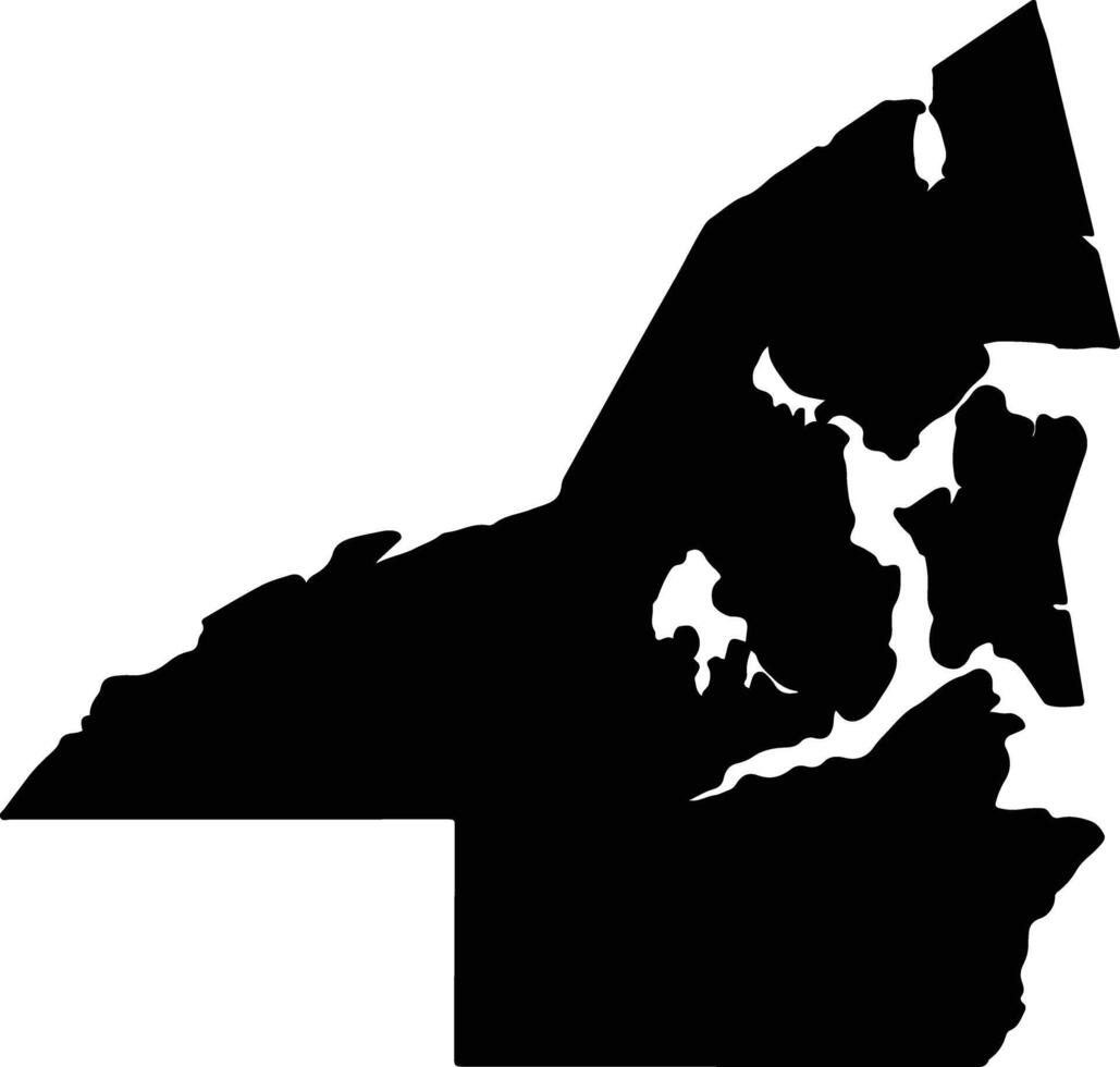Kitsap United States silhouette map vector