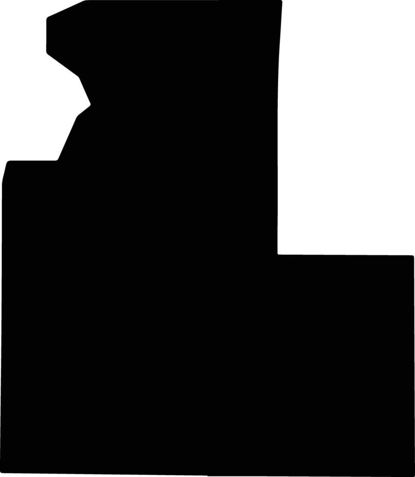Klamath United States silhouette map vector