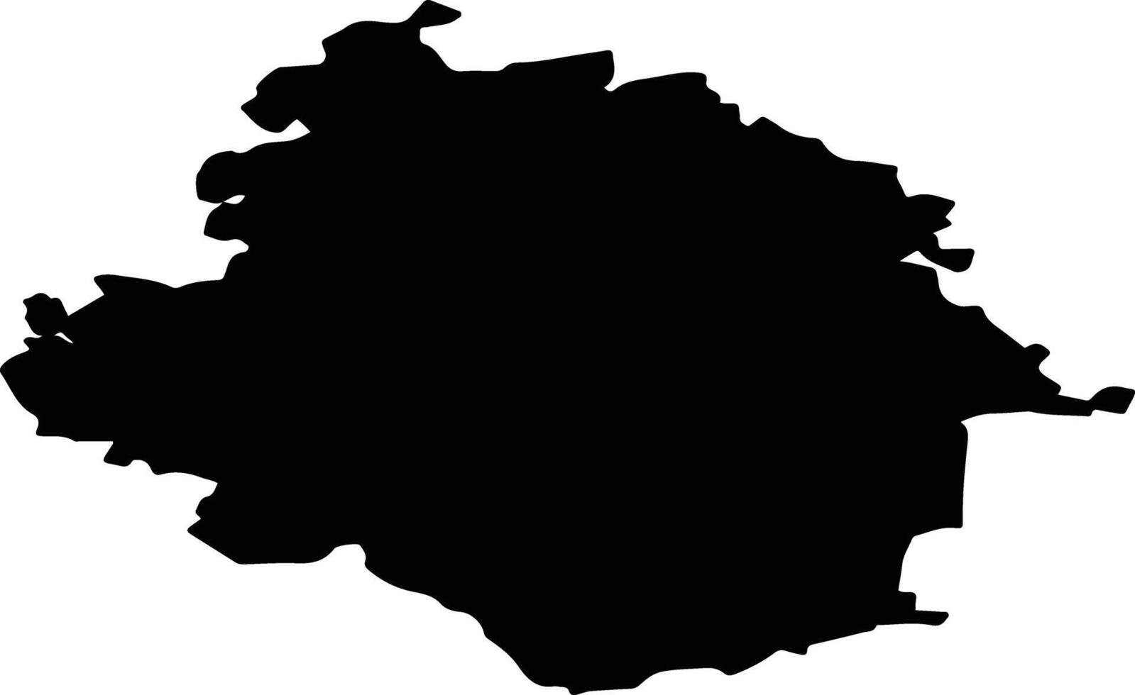 Kletnyansky District Russia silhouette map vector