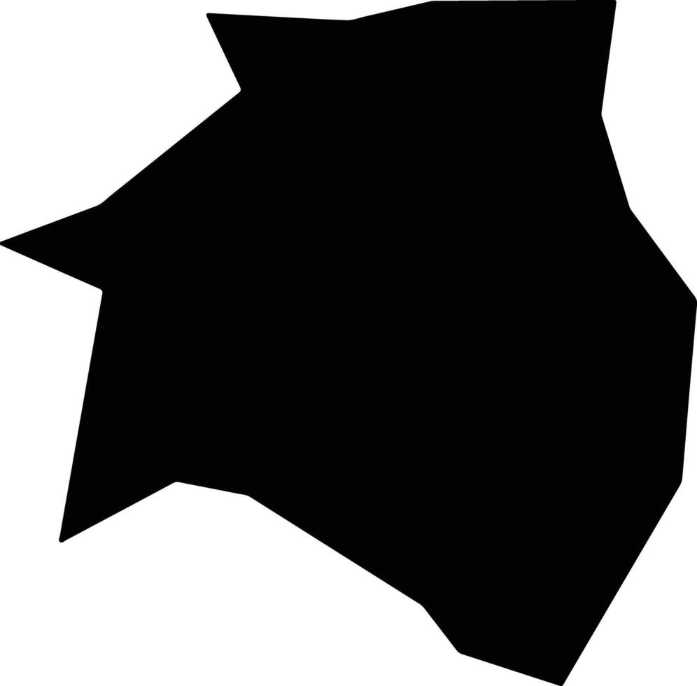 Knodara Cyprus silhouette map vector