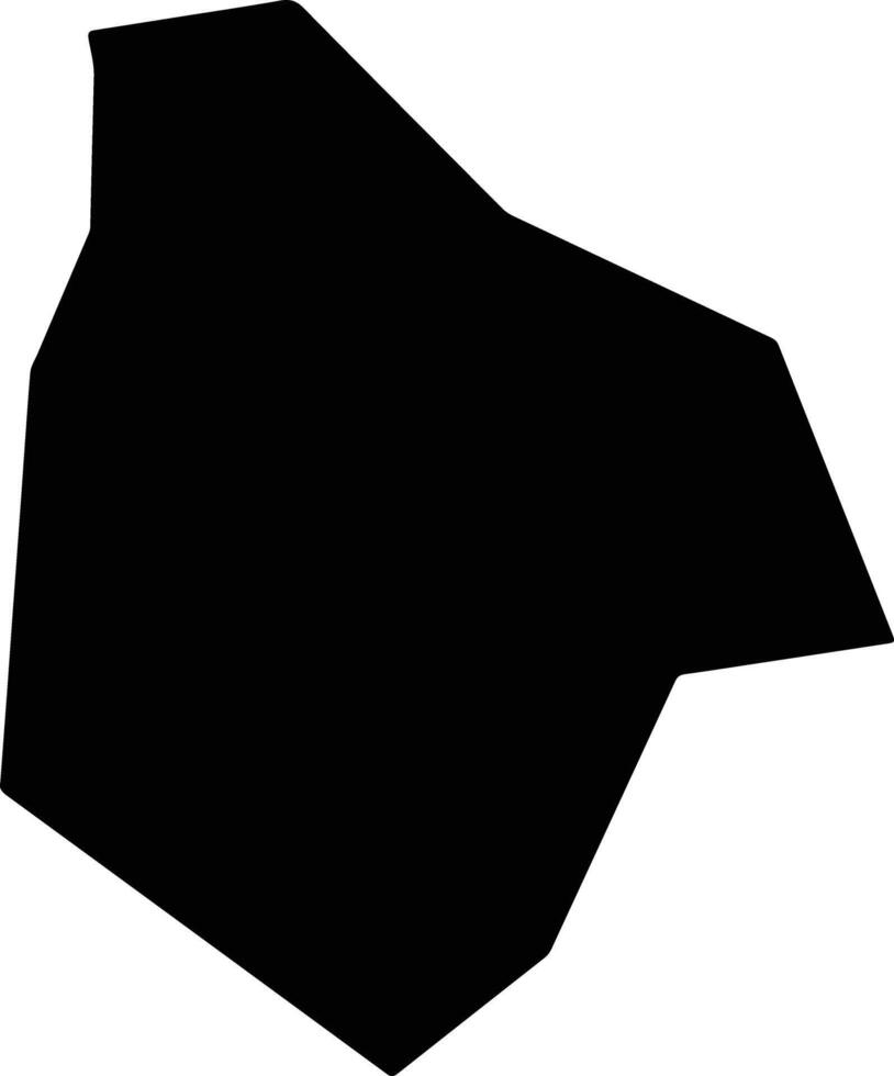 Kobli Benin silhouette map vector