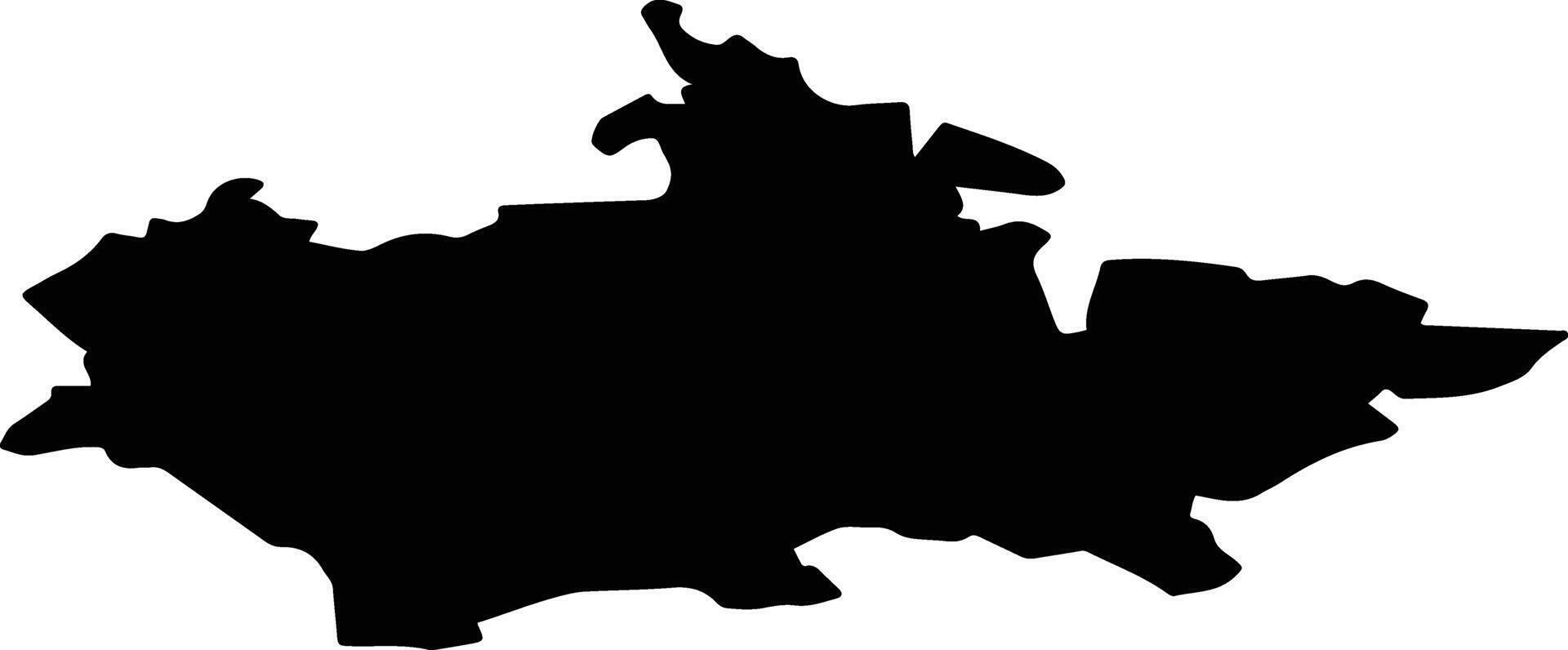 Kochkurovsky District Russia silhouette map vector