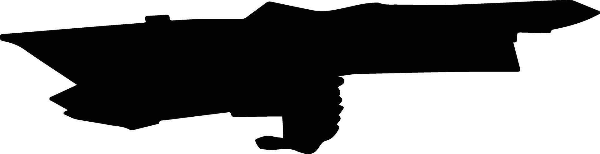 Kohtla Nlmme vald Estonia silhouette map vector