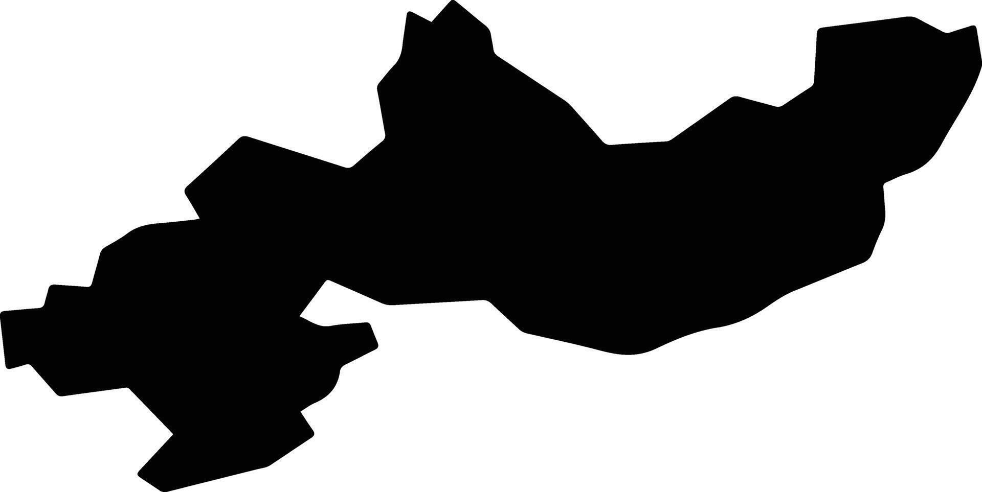Koka Japan silhouette map vector