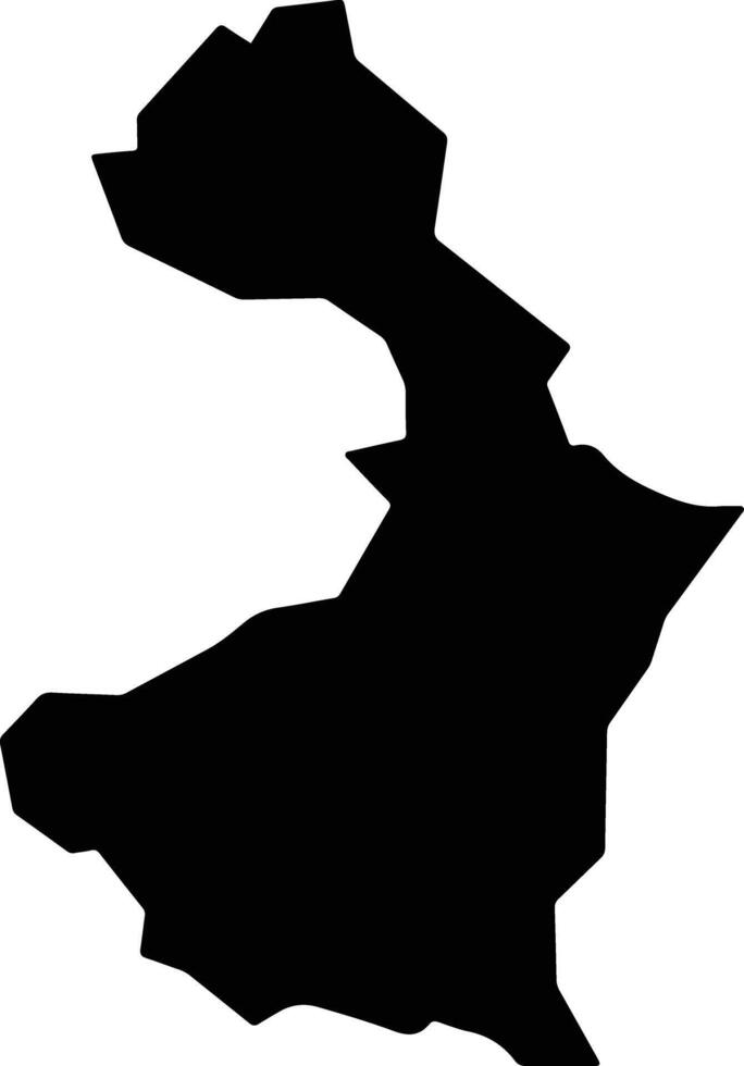 Koko Besse Nigeria silhouette map vector