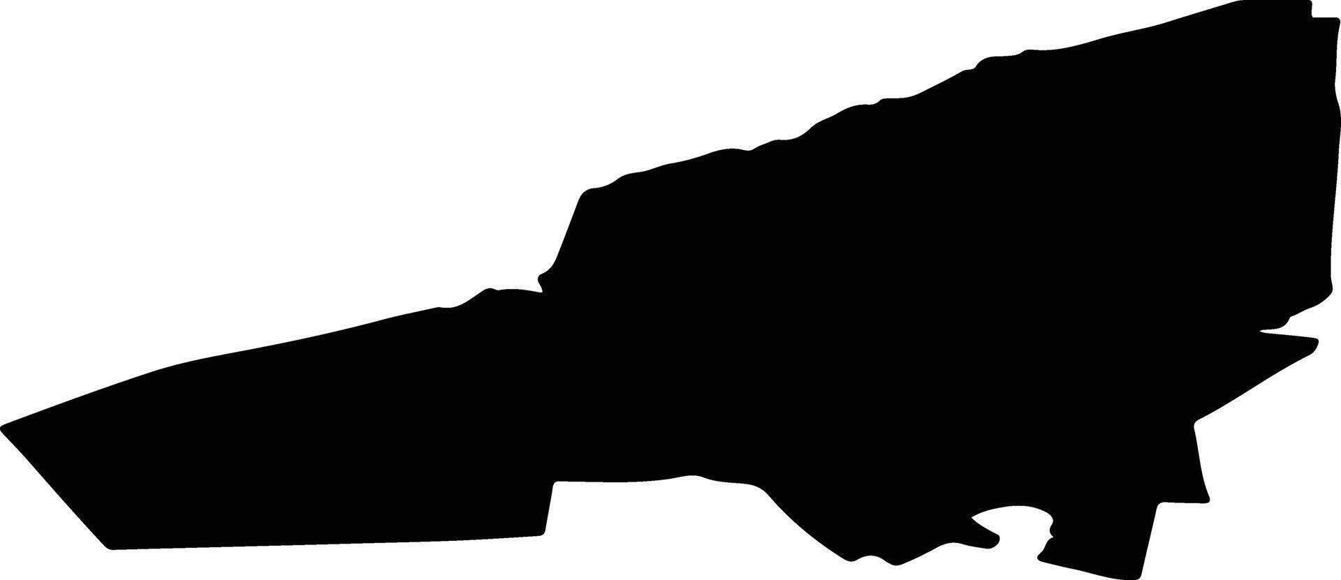 Kolpashevsky District Russia silhouette map vector