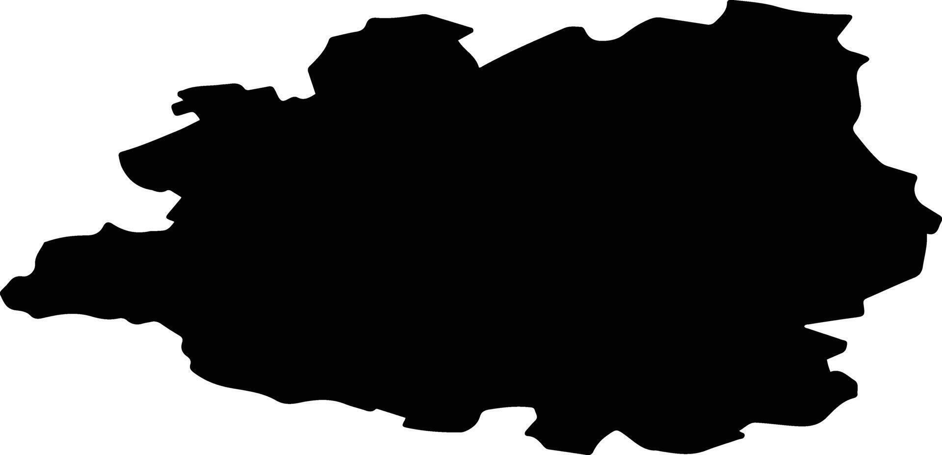 Kolpnyansky District Russia silhouette map vector