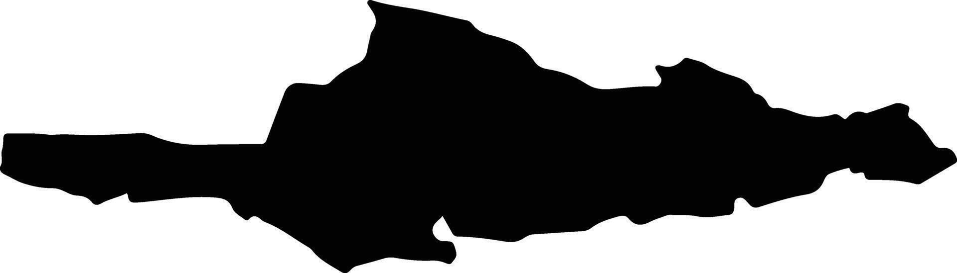 Komen Slovenia silhouette map vector