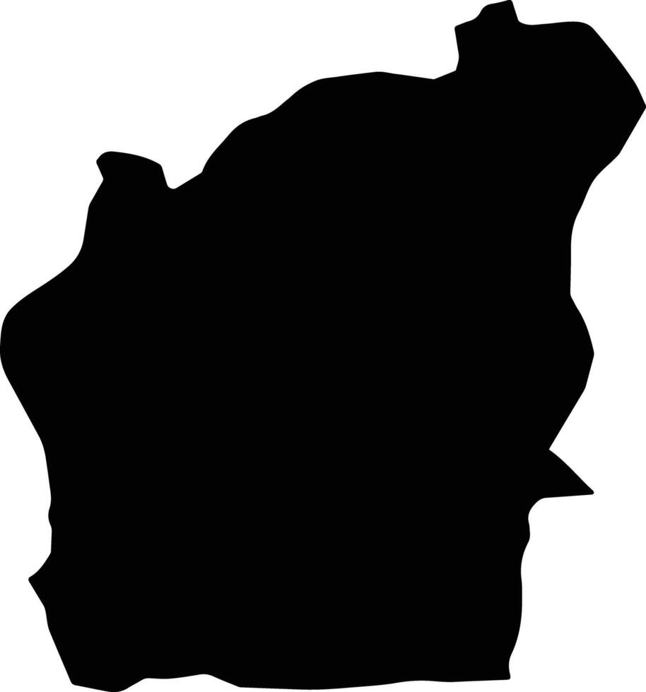 Komijan Iran silhouette map vector