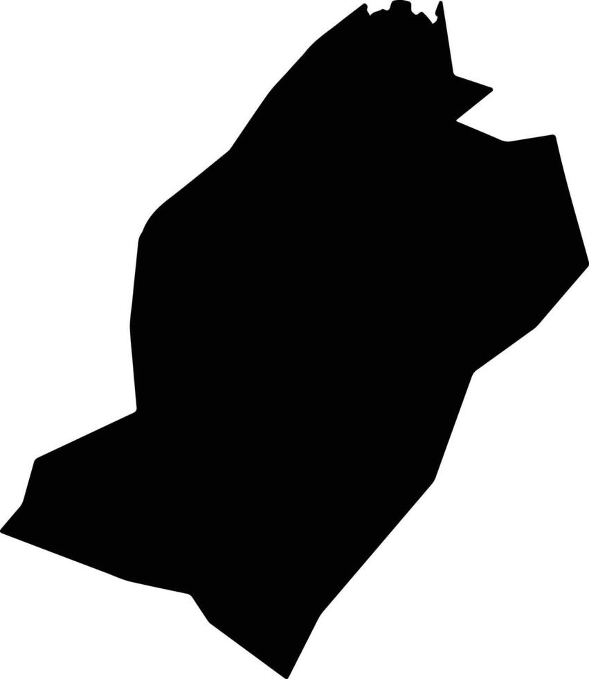 Komono Congo silhouette map vector