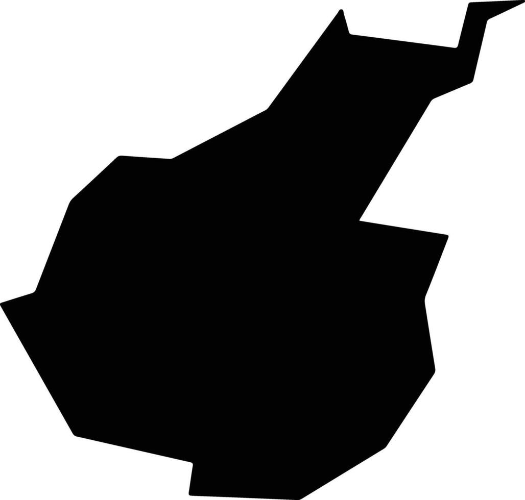 Komoro Japan silhouette map vector