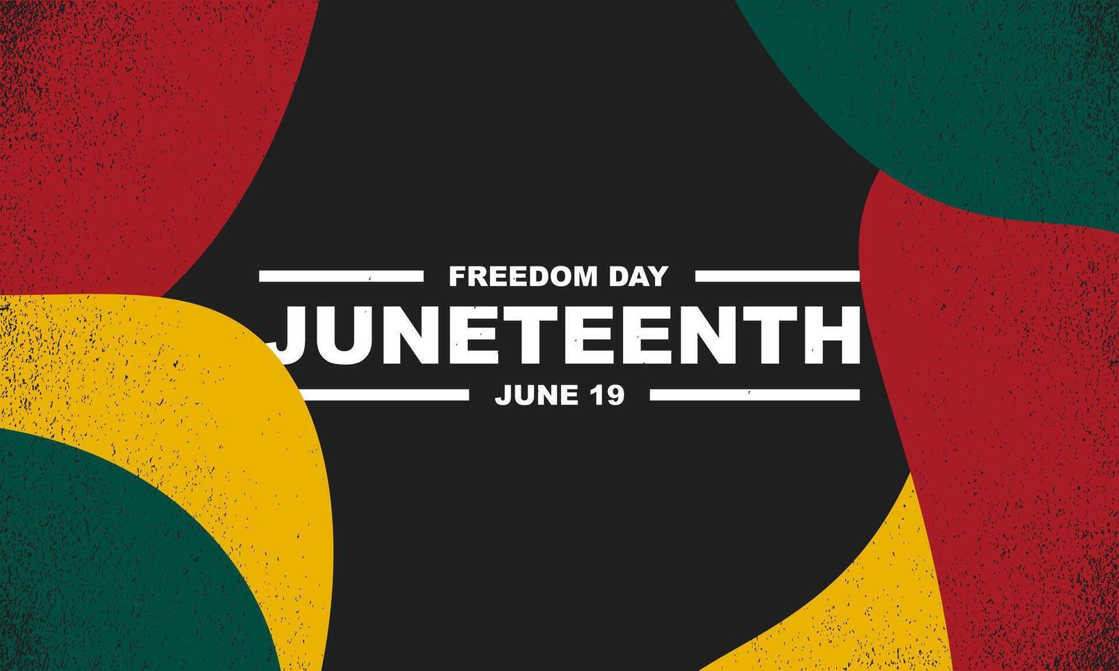 Grunge Juneteenth Freedom Day Background Design. vector