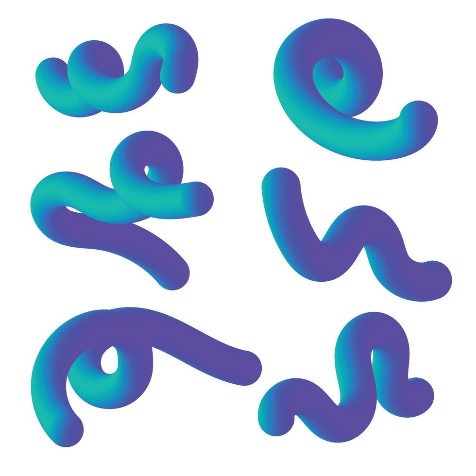 A vibrant blue and purple abstract wavy pattern. vector
