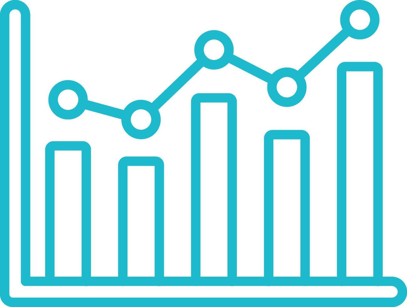 Graph Line Icon vector