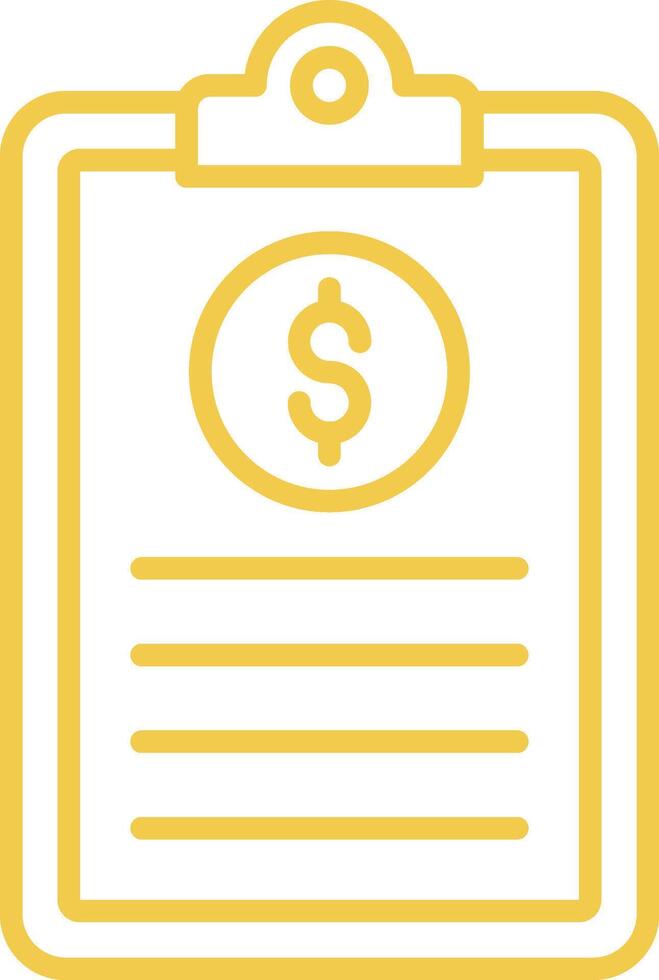 Clipboard Line Icon vector