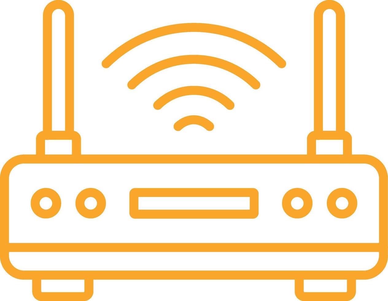 Router Line Icon vector