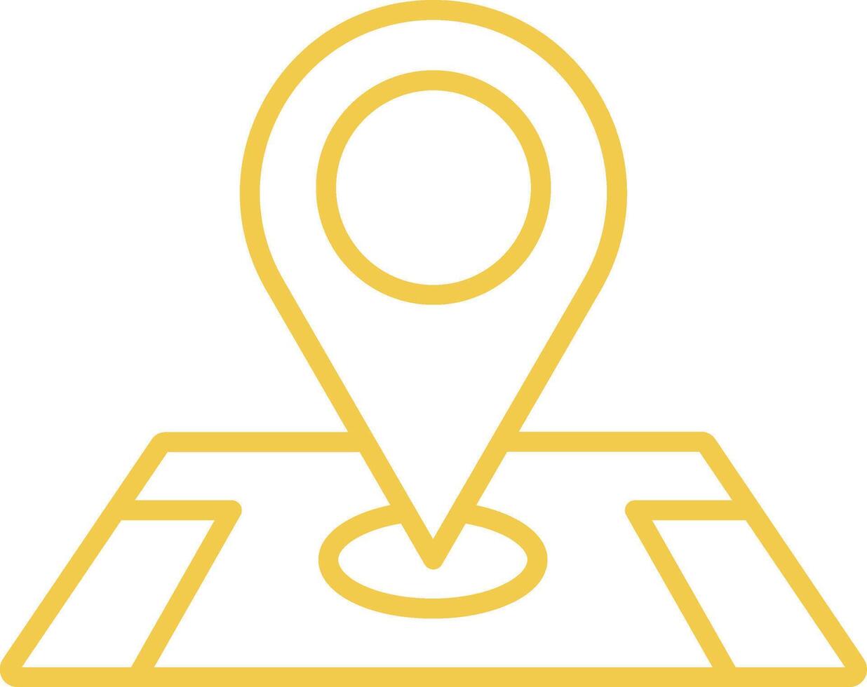 Location Line Icon vector