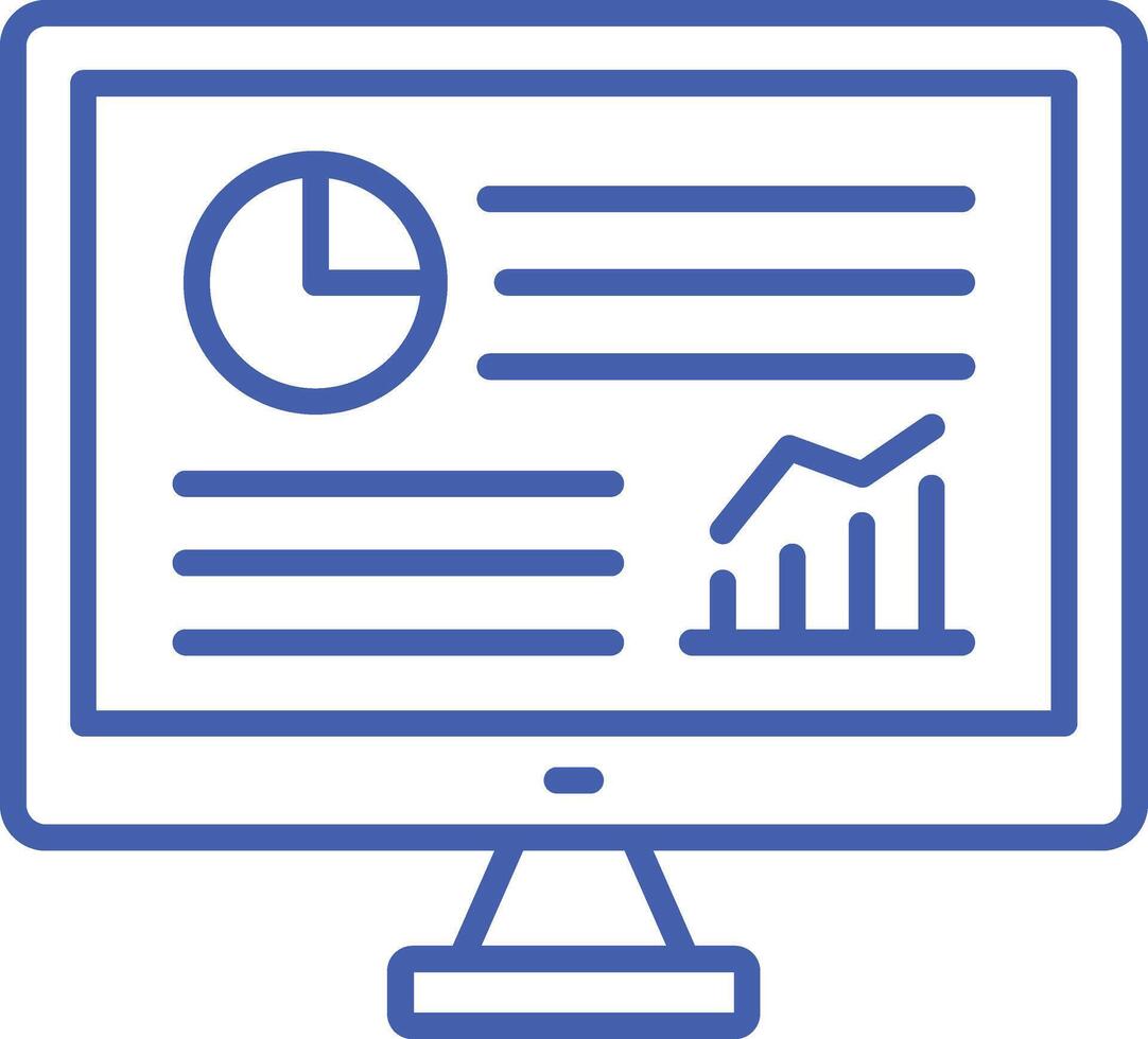 Analytics Line Icon vector