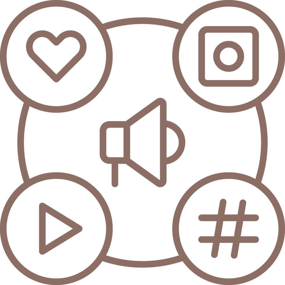 Marketing Outline Icon vector