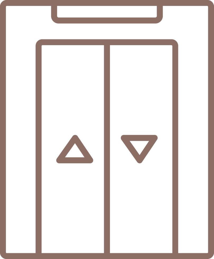 Elevator Line Icon vector